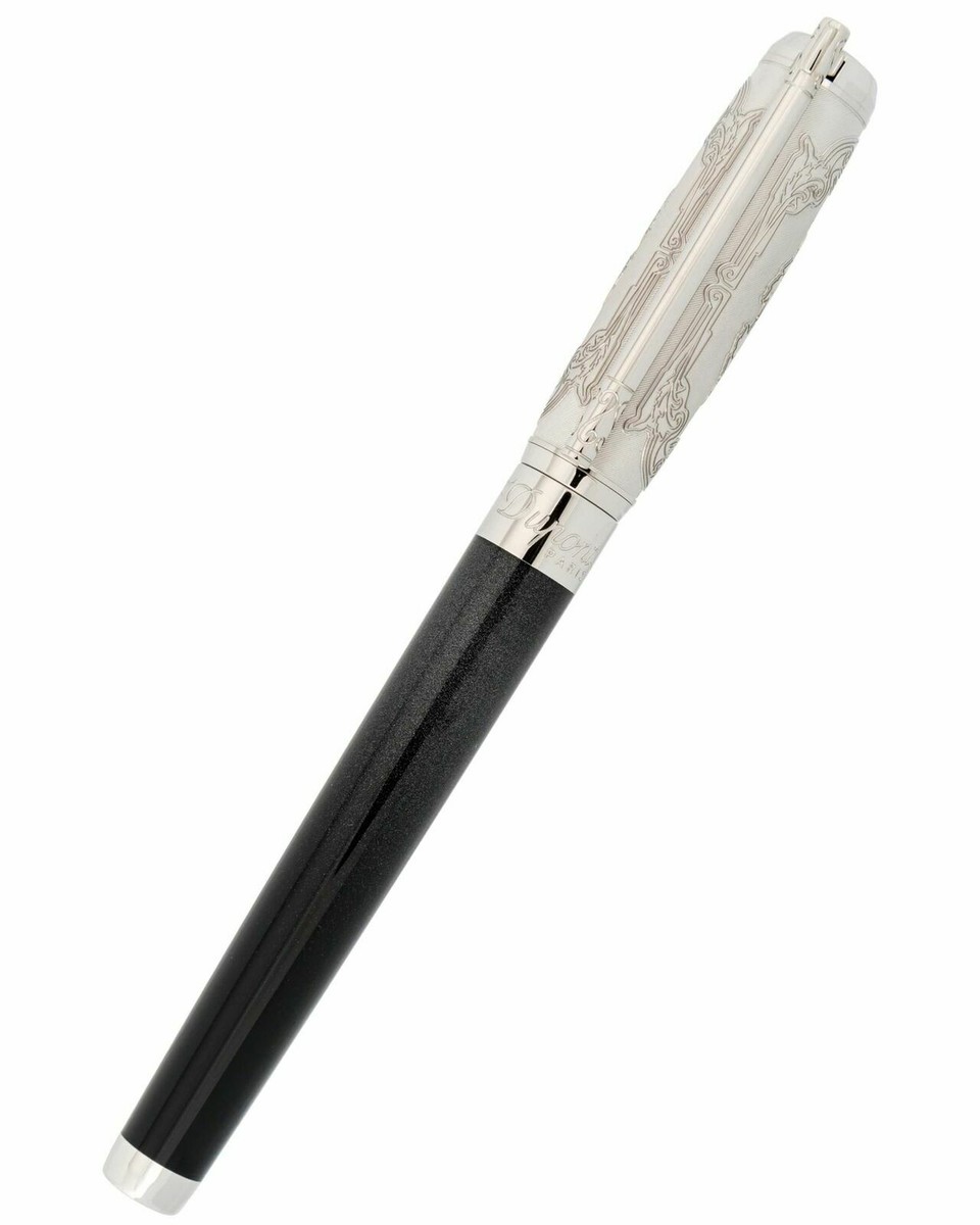 ST DUPONT WILD WEST ROLLERBALL PEN LIMITED EDITION PLATINUM BLACK