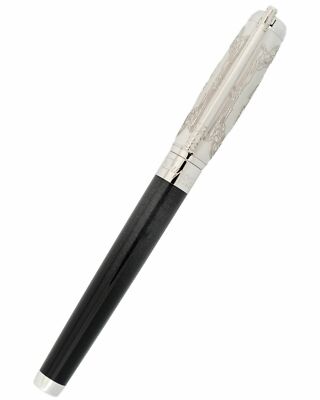 ST DUPONT WILD WEST ROLLERBALL PEN LIMITED EDITION PLATINUM BLACK