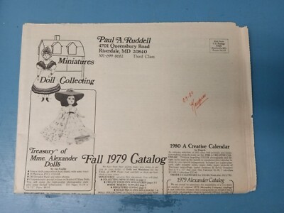 DOLL COLLECTING newspaper Fall 1979(LL)