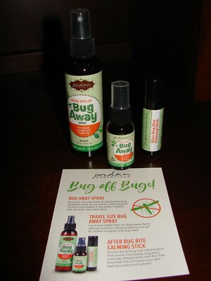 All Natural Jordan Essentials Bug Away Spray & After Bug Bite Calming Stick