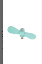 Kikkerland Super Phone Fan for Android Phones with OTG Compatibility. Turquoise