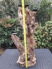  Teak Root Candle Holder Reclaimed Stunning Real Wood  One Off