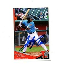 Johnny Aiello signed autographed 2019 Lansing Lugnuts team card Lansdale PA d