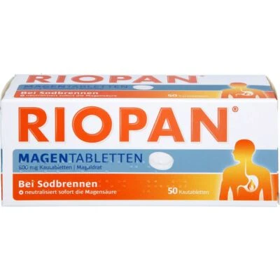 DR. KADE PHARMAZEUTISCHE FABRIK GMBH RIOPAN Magen Tabletten Kautabletten 50 St PZN00749301