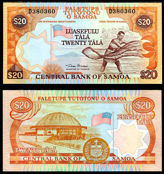 Very popular WESTERN SAMOA 20 TALA 2002 In stock SIGN P UNC 35 ONE