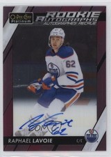 2023-24 O-Pee-Chee Platinum Rookie Matte Pink Raphael Lavoie #R-RL Auto 06wk