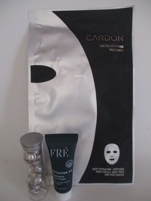 Cardon Cactus Soothing Face Mask~Eliz Arden Capsules 7~Fre' Night Cream 8ml NEW