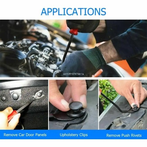 650Pcs Car Retainer Auto Fasteners Push Trim Plastic Clips Pin Rivet Bumper Kit - Picture 12 of 12