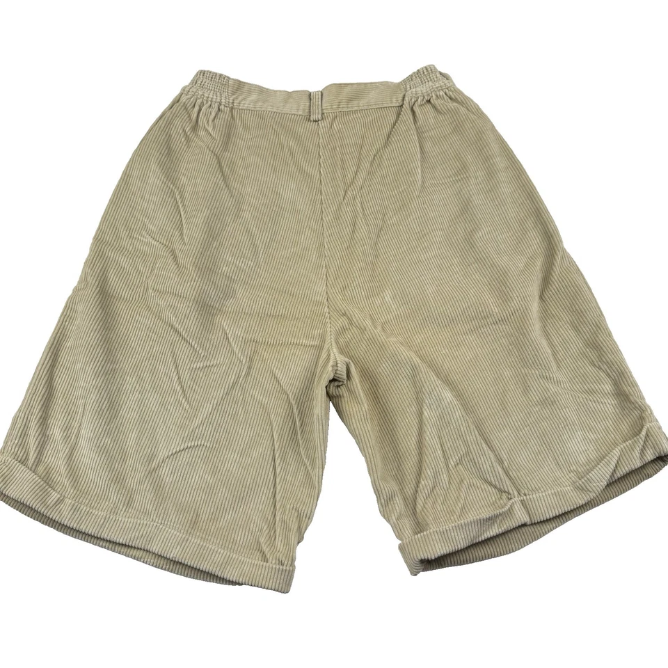 Vintage Woolrich Corduroy City Shorts 27"x10" Wide Leg Brown/Tan Academia Preppy - Image 3 of 4