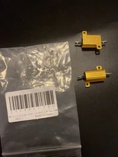 2PCS 10W Aluminum Power 0.1~1K Ohm Metal Shell Case Wirewound Resistor