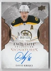 2016-17 UD The Cup Exquisite Autograph David Krejci Auto /125 Boston Bruins