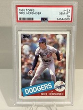 Psa 10 1985 Topps Orel Hershiser Rookie Gem Mint #493 💎 Modern Slab 💎 Dodgers