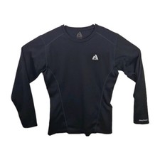 Eddie Bauer First Ascent Threadborne HeatGear Fitted Long Sleeve Blue Sz S