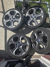 Genuine 17” Ford Fiesta ST180 Alloy Wheels Set 4x108 Very Good Tyres 205/40R17