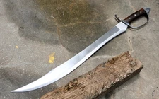 30" Custom Handmade D2 Tool Steel Hunting Viking Sword with Sheath, Razor Sharp