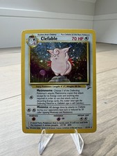 Pokémon TCG Clefable Base Set 2 5/130 Holo Rare (Holo Bleed) Read on eBay