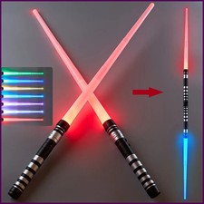 7-Color Retractable Kids Lightsaber with Sound FX  Light Show, 2-in-1 Role-Play