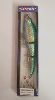 Sebile Magic Swimmer 228 Fast Sinking Jointed Swimbait Fishing Lure | eBay