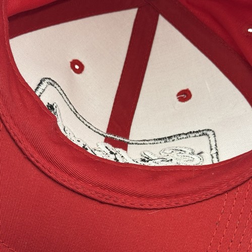 Edelbrock 2001 Racing Hot Rod Power Tour Adjustable Hat CAP Red The Fun Team - Picture 6 of 6