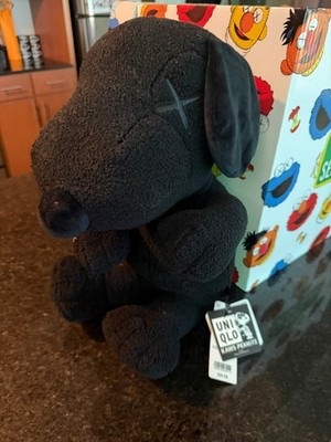 Kaws x Uniqlo x Peanuts Black Snoopy Plush Toy Large 22''