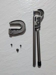 TATCO 1.5" Hand Rivet Squeezer Aircraft Tool w/3" yoke, 3/32, 1/8, 5/32 heads