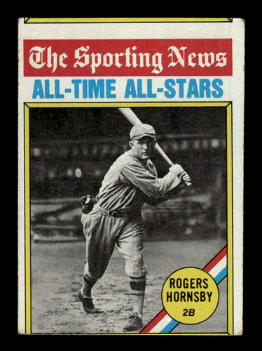 Rogers Hornsby [All Time All Star] #342 1976 Topps card