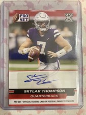 2022 Pro Set Draft Red Auto Skylar Thompson #PSA-ST2