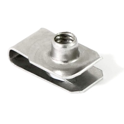 40 Packs 5/16'' - 18 Stainless Steel Regular Extruded U Nuts U Style Clip-on N...