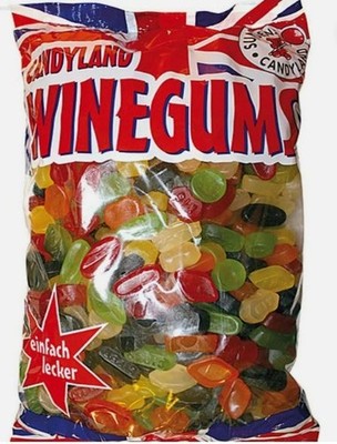 Suntjens Englisches Weingummi Engl. Winegums 400g - 2000g Großpackung Box