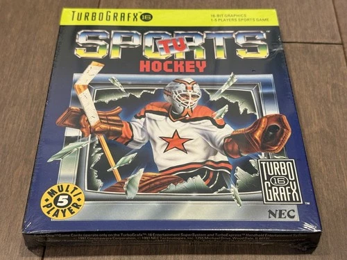 NEW BOXED TV Sports Hockey French Canadian TurboGrafx-16 TG16 Turbo Duo Sealed