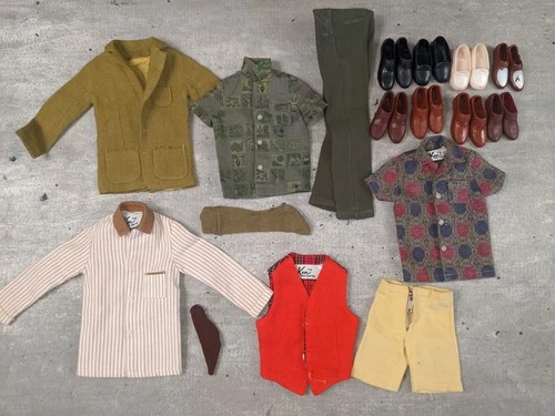Vintage Barbie KEN DOLL Clothes and Shoes Dress Up Play Set