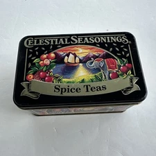 Celestial Seasonings 1996 Spice Teas Collector Tin Empty Cinnamon Apple Spice