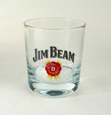 Jim Beam Bourbon Whisky Whiskey Tumbler Logodruck Glas klar Gläser 2602
