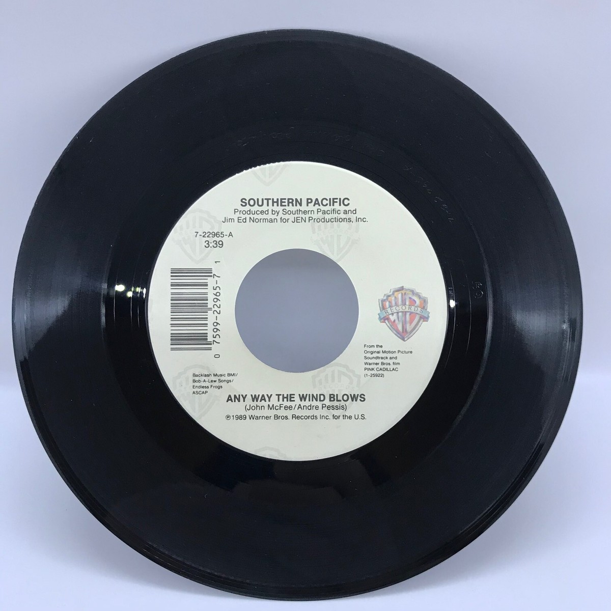 SOUTHERN PACIFIC {C&W Pop Rock 45} ANY WAY THE WIND BLOWS / RENO