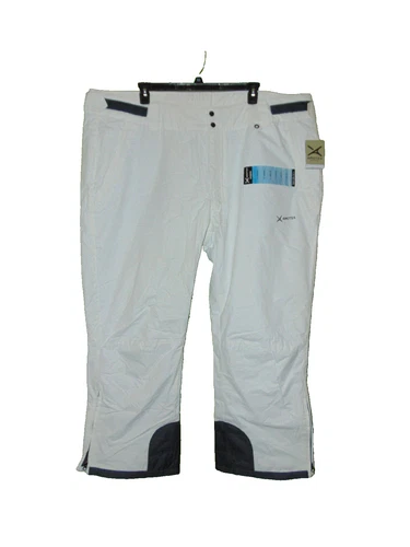 NEW NWT ARCTIX Women's 4X Plus Size White Snow Ski Pants Insulated Boot Zippers