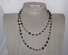Silpada Silver & Brass "Burgundy Blush" Red Tigers Eye Beaded Necklace N3347