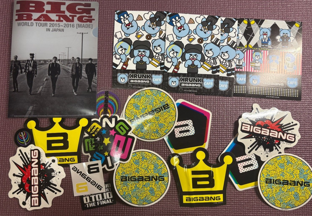 BIGBANG Goods Set /clear file, sticker, post cards | eBay