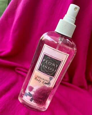 Vtg Y2K Peony Body Fantasies 8oz Body Splash Fantasies Parfums de Coeur RARE