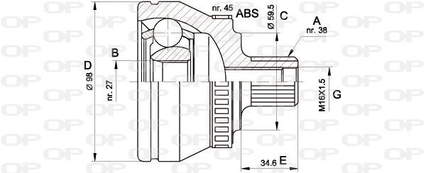 Cardan Audi A4 B6 1.9 TDI kit pièce transmission de roue VW Passat B5.5 2.0