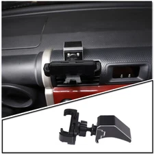 For Toyota FJ Cruiser 2007-2021 Aluminum Black Car Dashboard Mobile Phone Holder