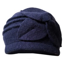 LADIES WOOL CLOCHE FELT HAT 1920's CRUSHABLE WINTER DOWNTON ABBEY UK SELLER