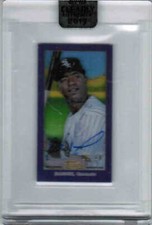 2019 TOPPS CLEARLY AUTHENTIC ELOY JIMENEZ TA-EJ T206 AUTOGRAPH AUTO 08/10 PURPLE