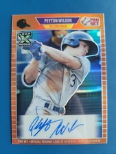 Peyton Wilson 2021 LEAF PRO SET ROOKIE RC AUTO ORANGE #D 7/7