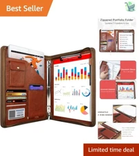 Durable Business Binder Portfolio with Zipper - Perfect Gift for Professionals