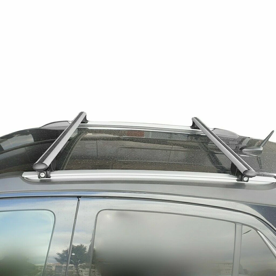 for FIAT 500X SUV 2015-2024 Roof Racks Cross Bars Cross Rail Silver 2 Pcs. Foto 4 de 4