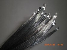 15 PCs Violin Bow Hair Black Horse Tail Hair 32 Inches 6 To 7 Grams Each One