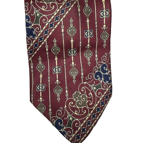 Etienne Aigner Men's Striped Tie BLACK GOLD BLUE Polka Dot Flower