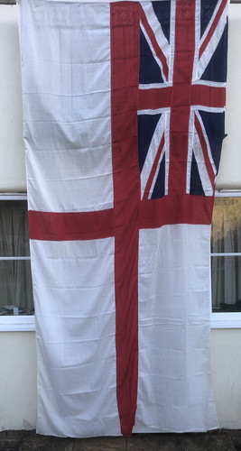 Large Royal Navy White Ensign Flag 12ft x 6ft Stamps & RN Arrow Superb Unissued