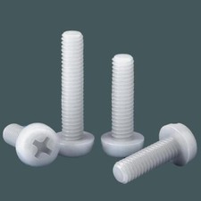 Metric Coarse Threads M3 M4 Nylon Plastic Phillips Pan Head Machine Screws Bolts