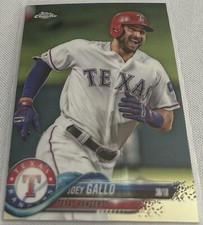 2018 Topps Chrome Baseball Joey Gallo Texas Rangers base card #108